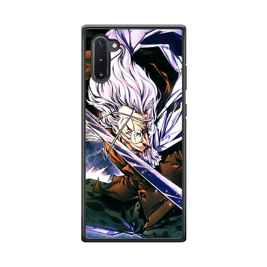 One Piece Dark King Rayleigh Samsung Galaxy Note 10 Case-Rubber Black (2D Case)-Oxvistore