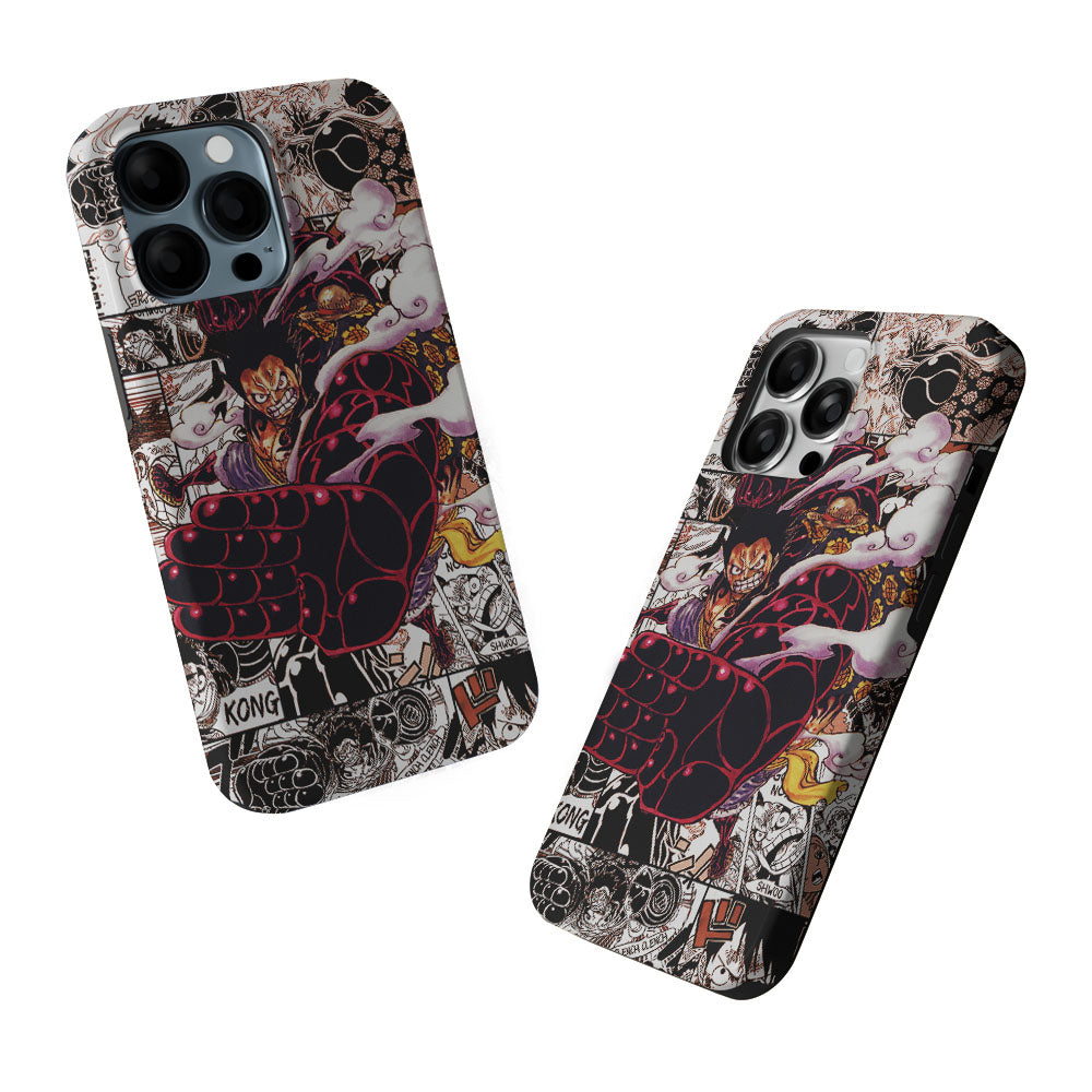 One Piece Luffy Gear 4 Comic 2 in 1 Tough Phone Case