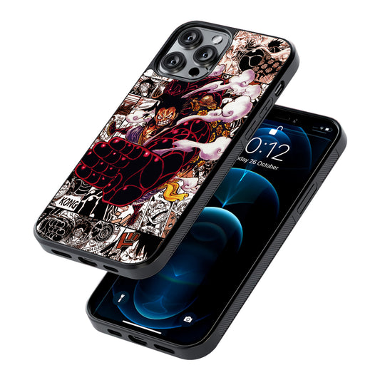 One Piece Luffy Gear 4 Comic 2D Rubber Phone Case