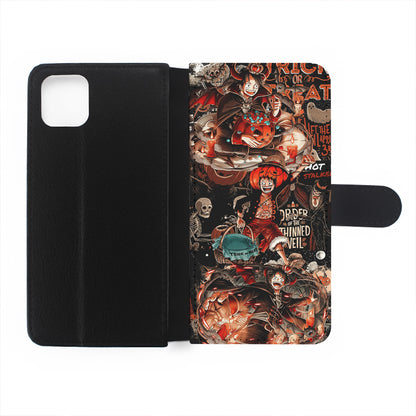 One Piece Luffy Halloween Flip Wallet Phone Case