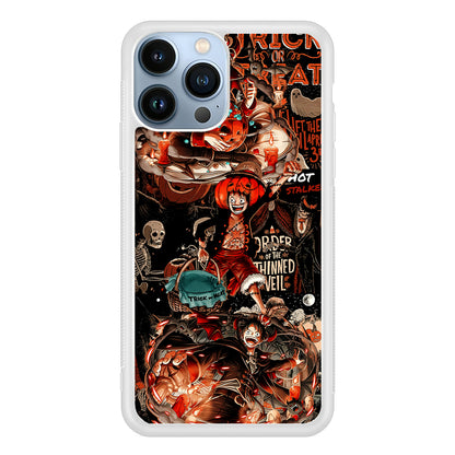 One Piece Luffy Halloween 2D Rubber Phone Case