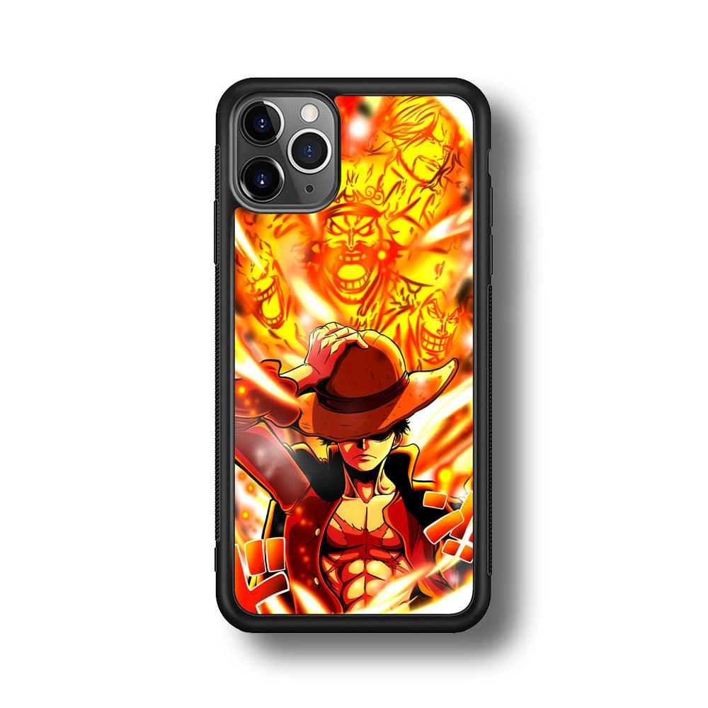 One Piece Luffy The Successor iPhone 11 Pro Max Case-Rubber Black (2D Case)-Oxvistore