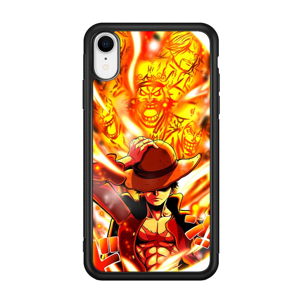 One Piece Luffy The Successor iPhone XR Case-Rubber Black (2D Case)-Oxvistore