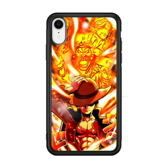 One Piece Luffy The Successor iPhone XR Case-Rubber Black (2D Case)-Oxvistore