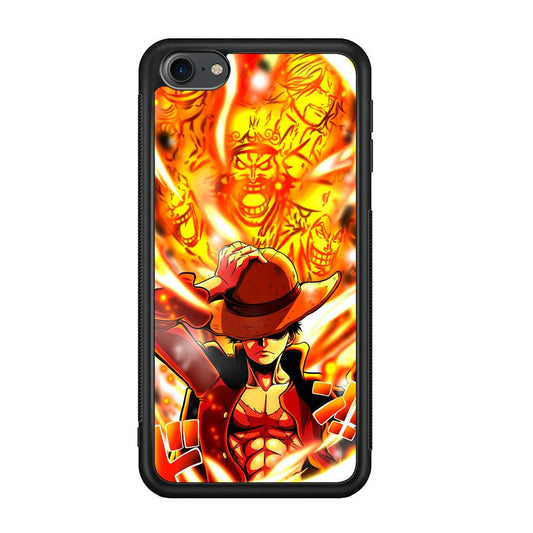 One Piece Luffy The Successor iPod Touch 6 Case-Rubber Black (2D Case)-Oxvistore