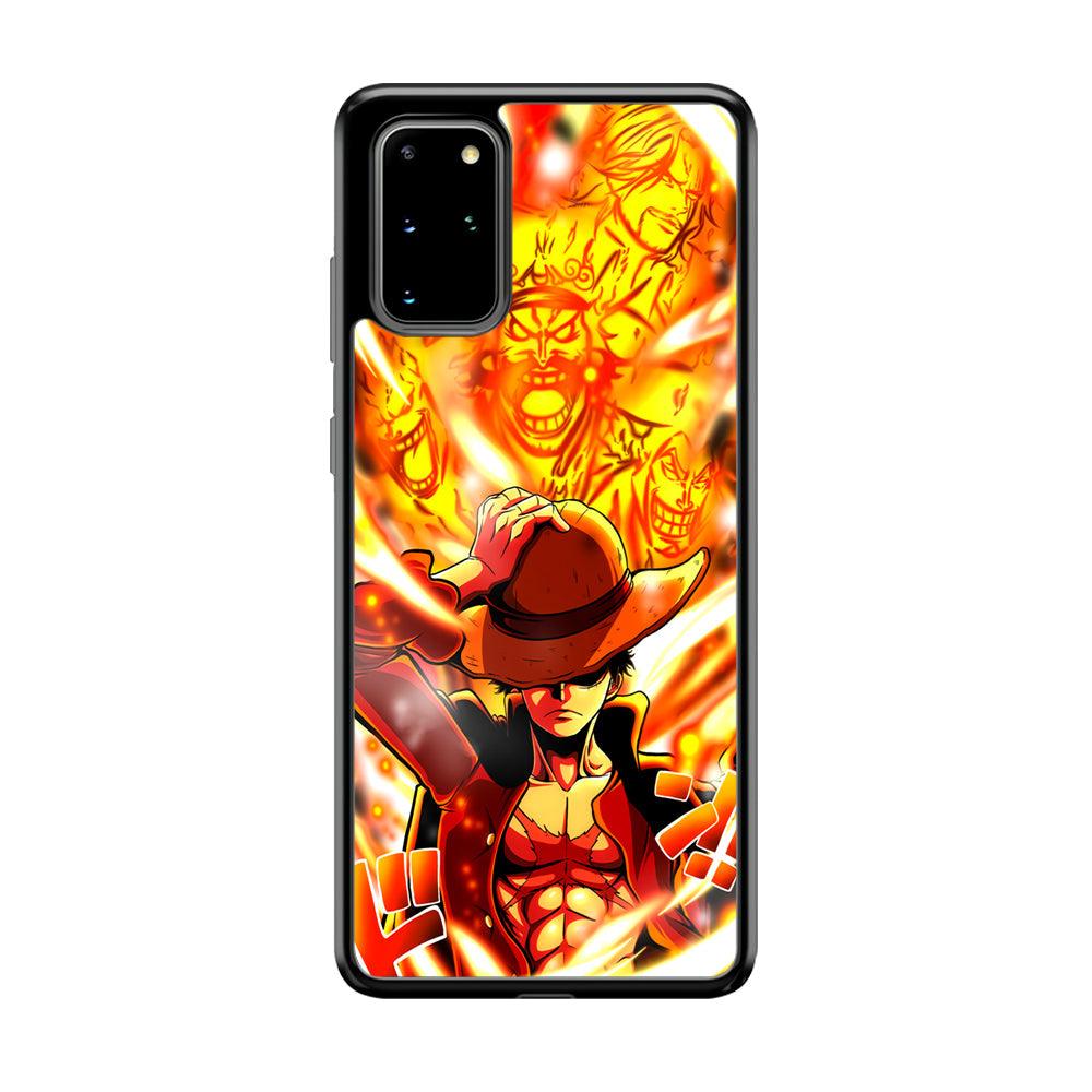 One Piece Luffy The Successor Samsung Galaxy S20 Plus Case-Rubber Black (2D Case)-Oxvistore