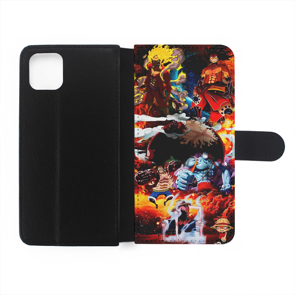 One Piece Luffy Transformation Flip Wallet Phone Case