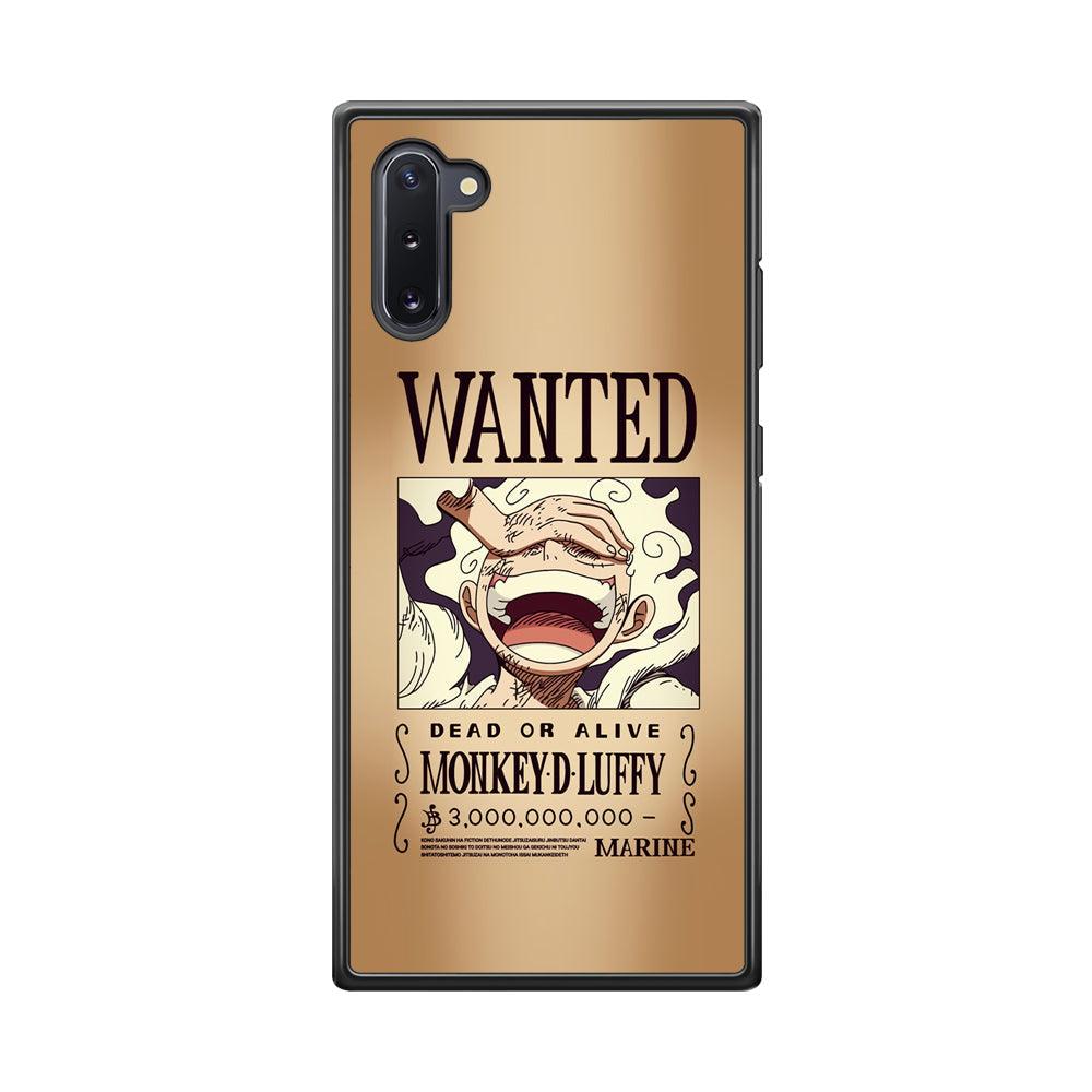 One Piece Luffy Yonkou's Bounty Samsung Galaxy Note 10 Case-Rubber Black (2D Case)-Oxvistore