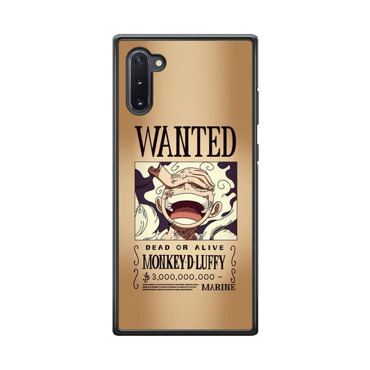 One Piece Luffy Yonkou's Bounty Samsung Galaxy Note 10 Case-Rubber Black (2D Case)-Oxvistore