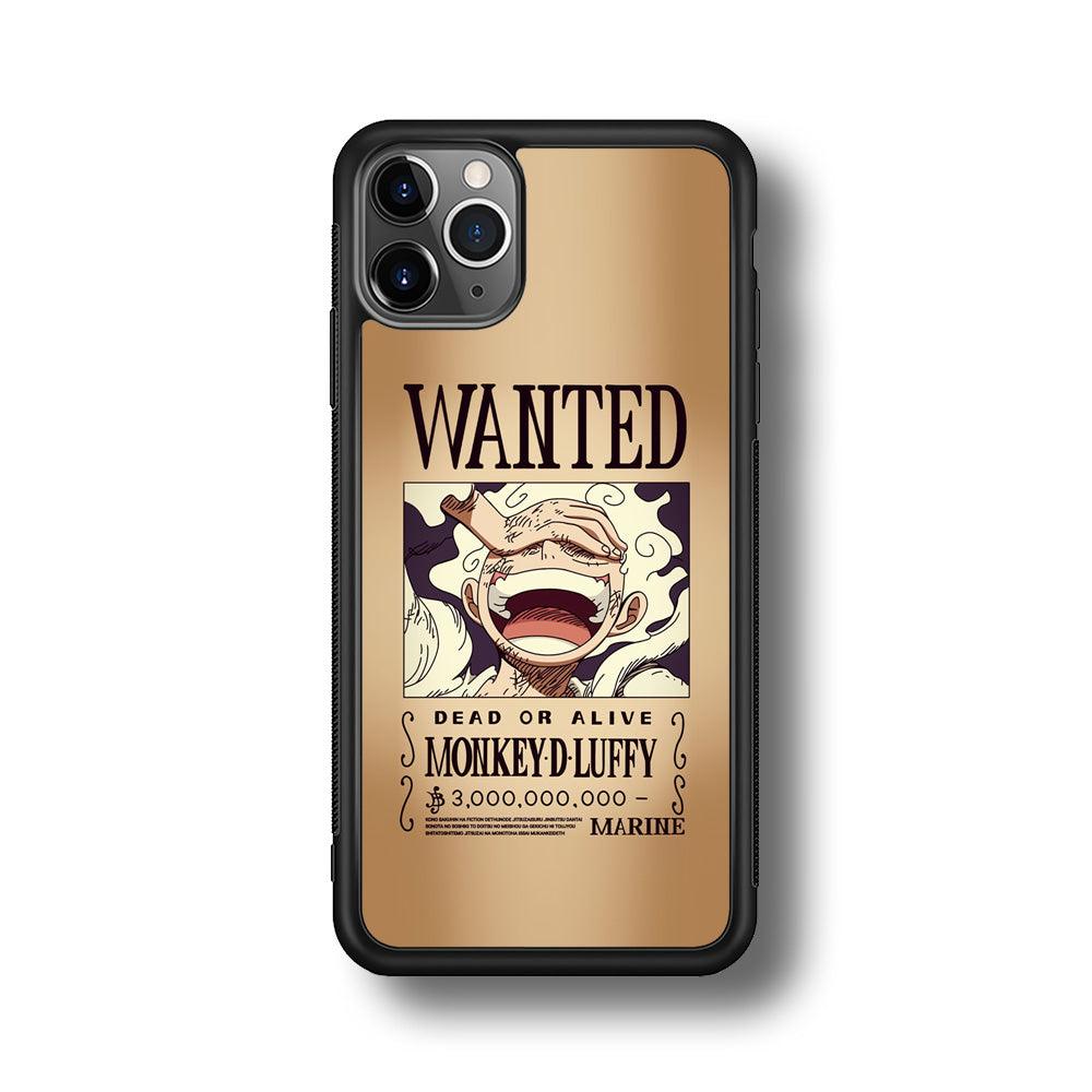 One Piece Luffy Yonkou's Bounty iPhone 11 Pro Max Case-Rubber Black (2D Case)-Oxvistore