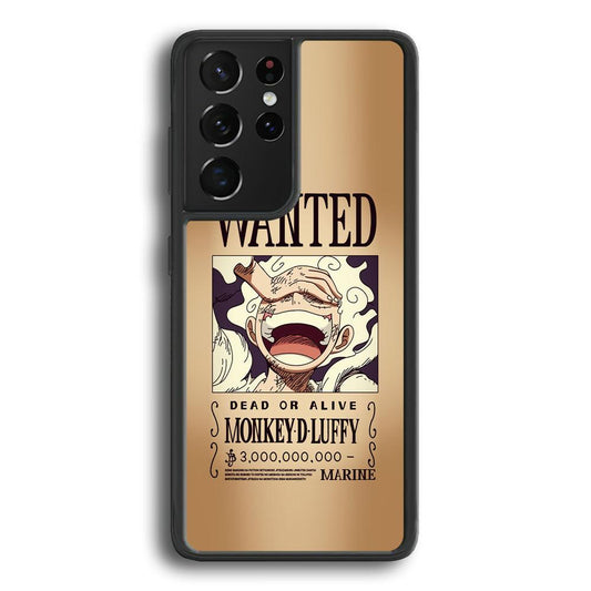 One Piece Luffy Yonkou's Bounty Samsung Galaxy S23 Ultra Case-Rubber Black (2D Case)-Oxvistore