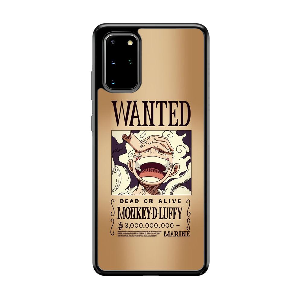 One Piece Luffy Yonkou's Bounty Samsung Galaxy S20 Plus Case-Rubber Black (2D Case)-Oxvistore