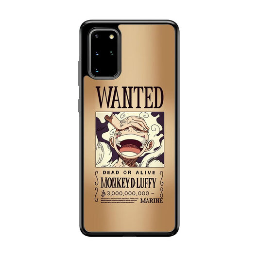 One Piece Luffy Yonkou's Bounty Samsung Galaxy S20 Plus Case-Rubber Black (2D Case)-Oxvistore