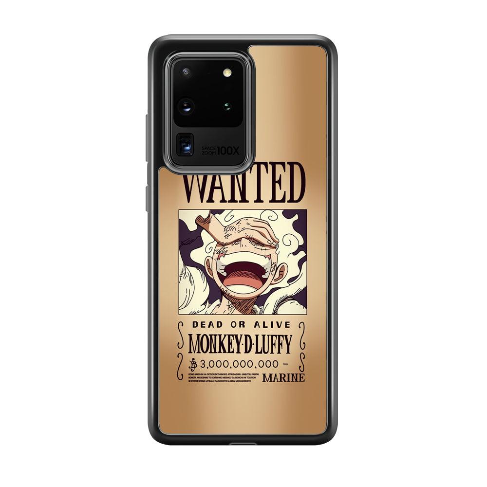 One Piece Luffy Yonkou's Bounty Samsung Galaxy S20 Ultra Case-Rubber Black (2D Case)-Oxvistore