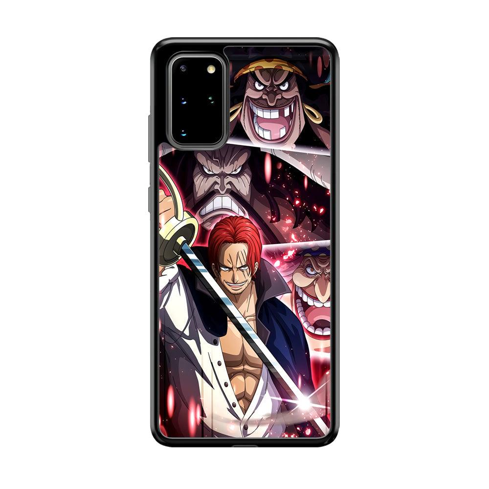 One Piece Shanks The Yonko Samsung Galaxy S20 Plus Case-Rubber Black (2D Case)-Oxvistore