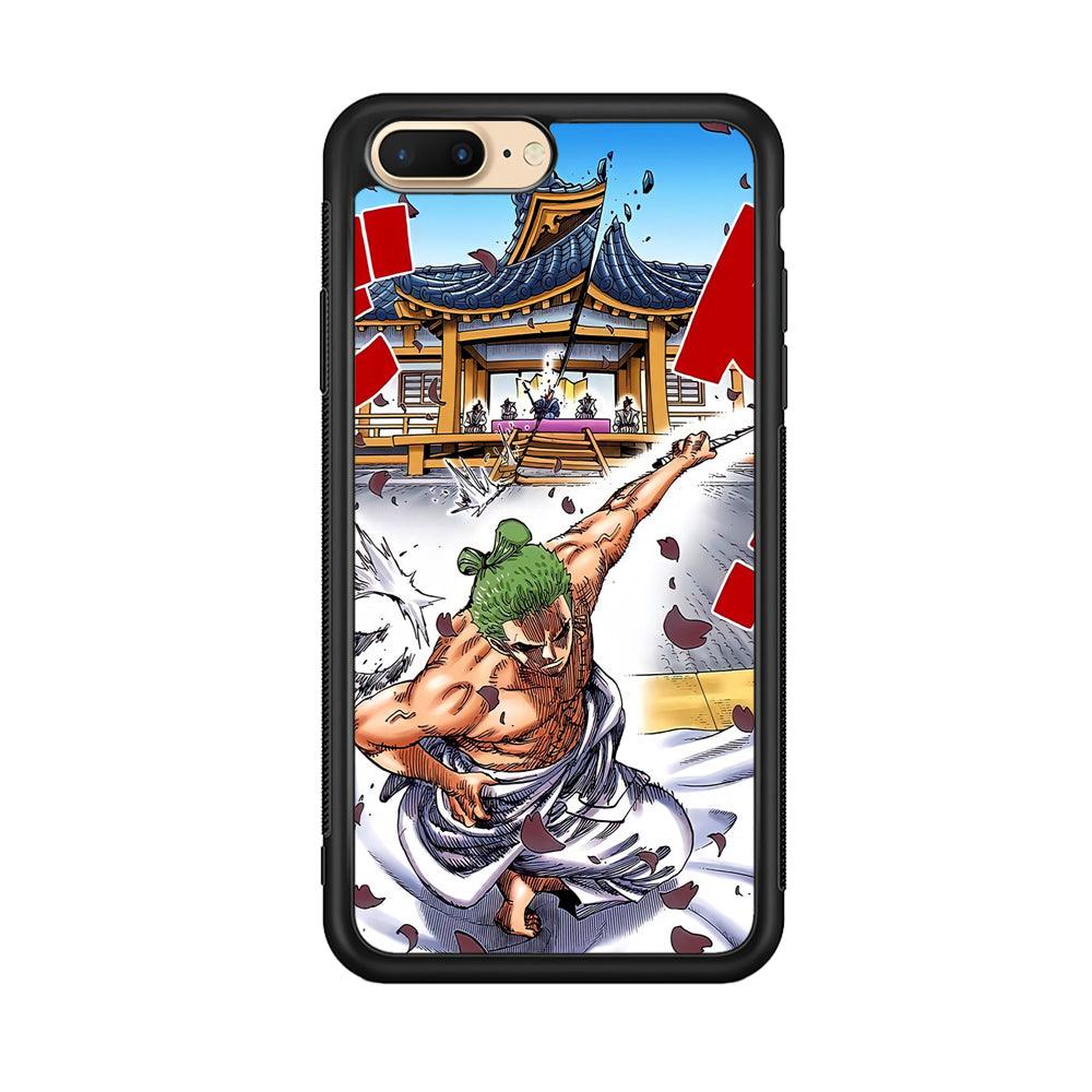 One Piece Zoro Invisible Cut iPhone 7 Plus Case-Oxvistore