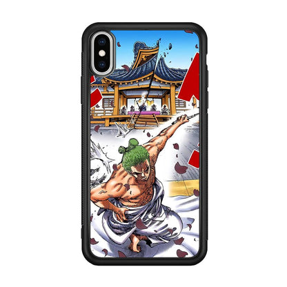 One Piece Zoro Invisible Cut iPhone Xs Max Case-Oxvistore