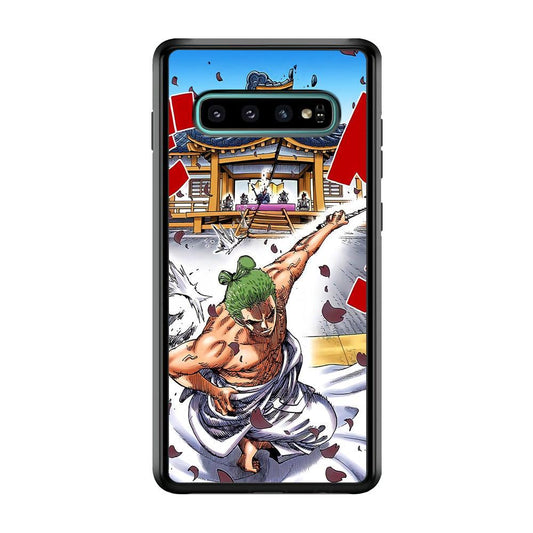 One Piece Zoro Invisible Cut Samsung Galaxy S10 Plus Case-Oxvistore