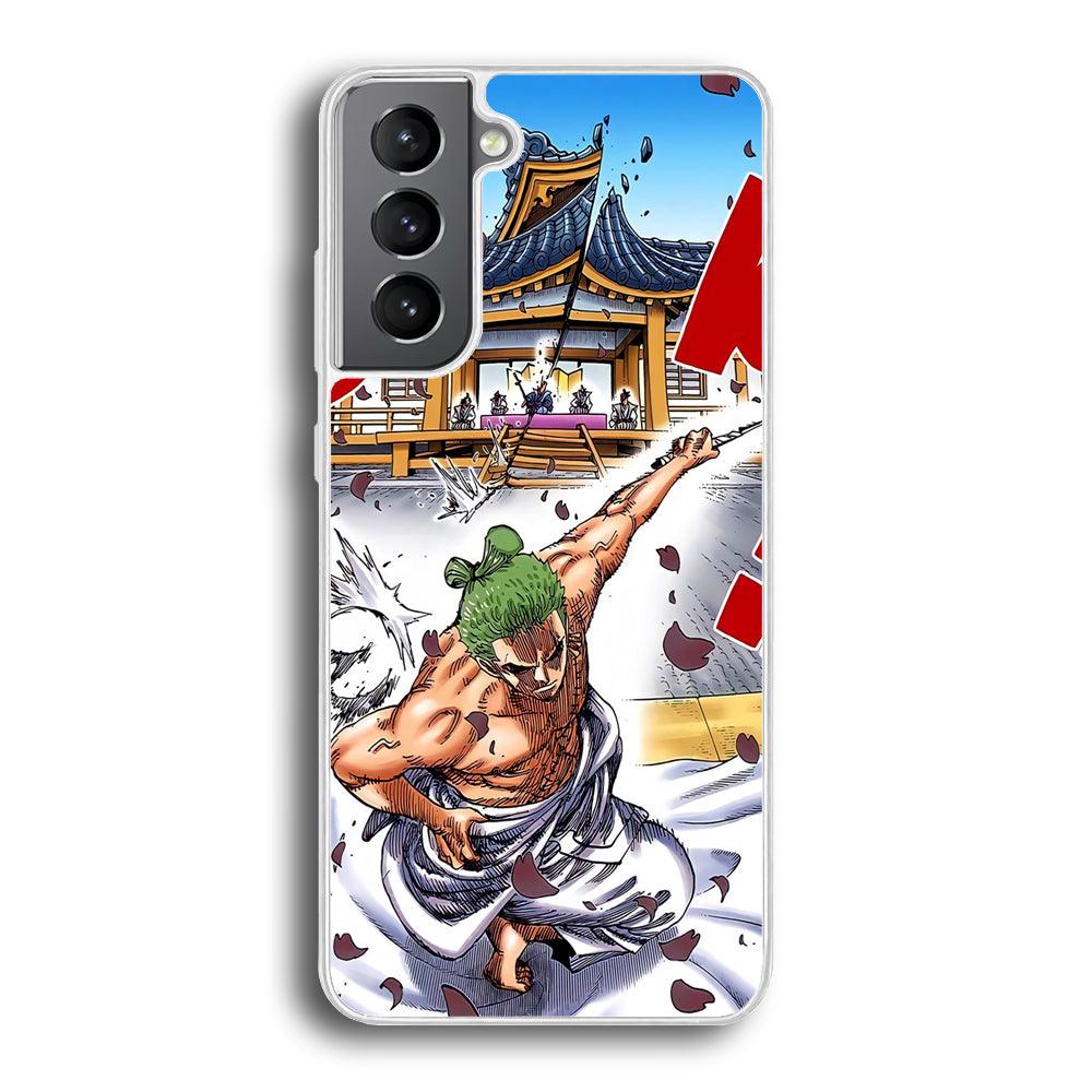 One Piece Zoro Invisible Cut Samsung Galaxy S21 Plus Case-Oxvistore