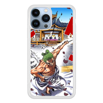 One Piece Zoro Invisible Cut iPhone 15 Pro Case-Oxvistore