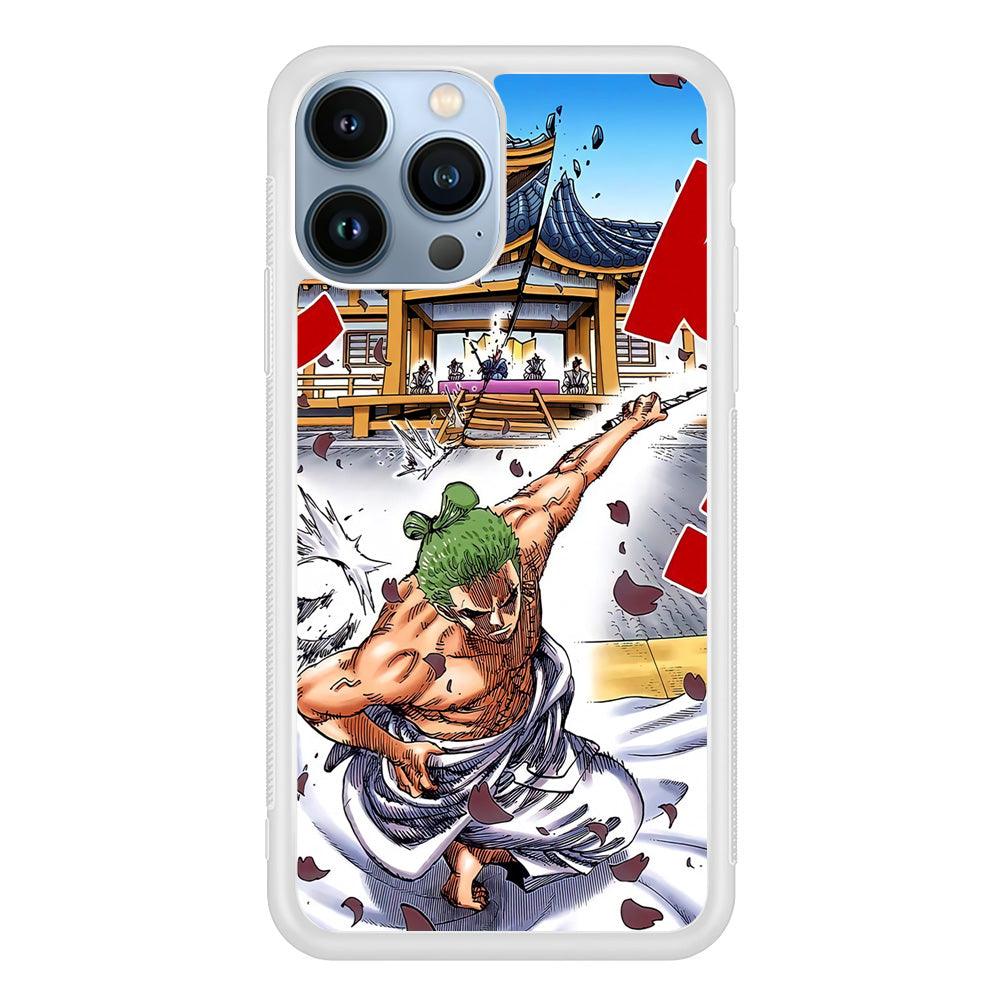 One Piece Zoro Invisible Cut iPhone 14 Pro Case-Oxvistore