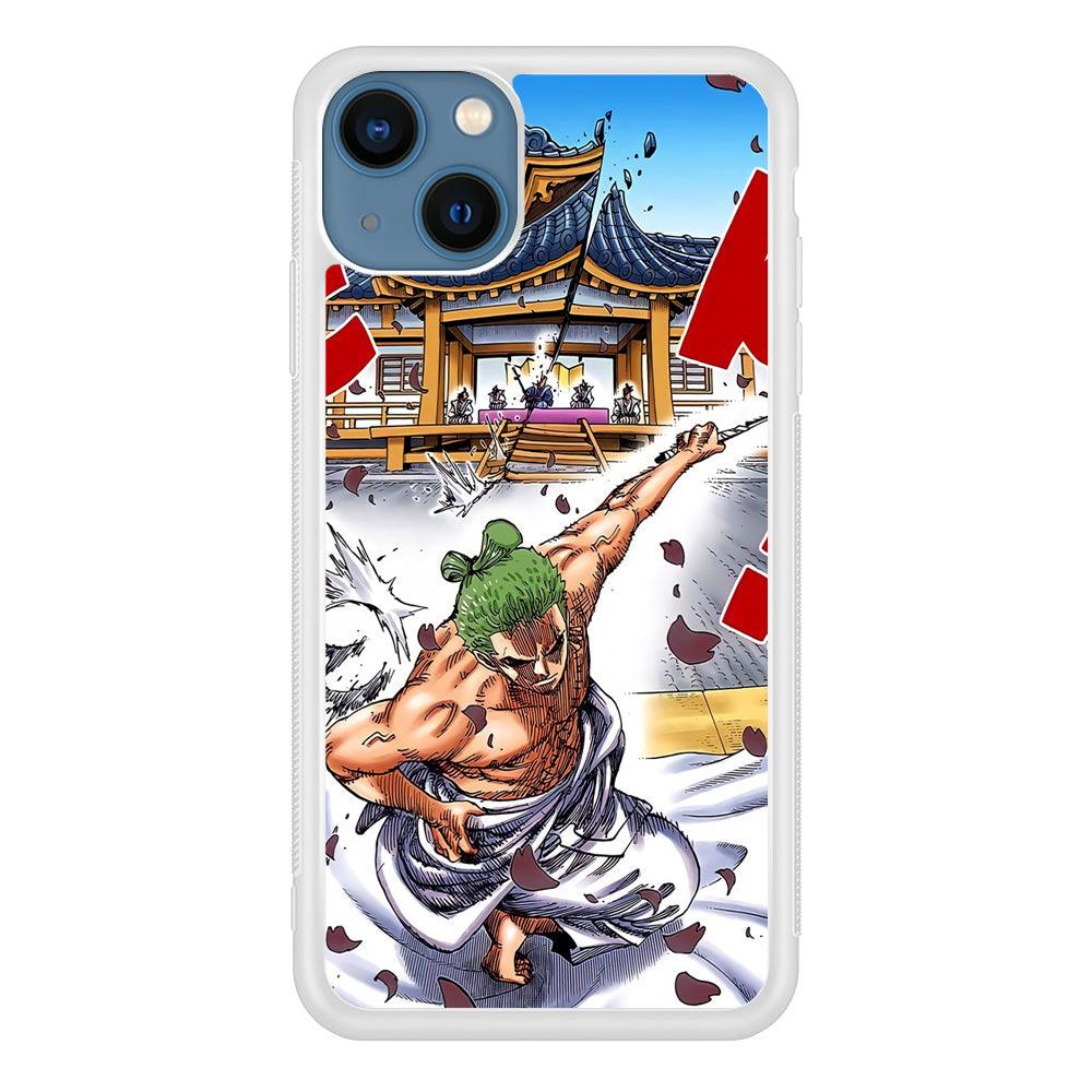 One Piece Zoro Invisible Cut iPhone 14 Case-Oxvistore