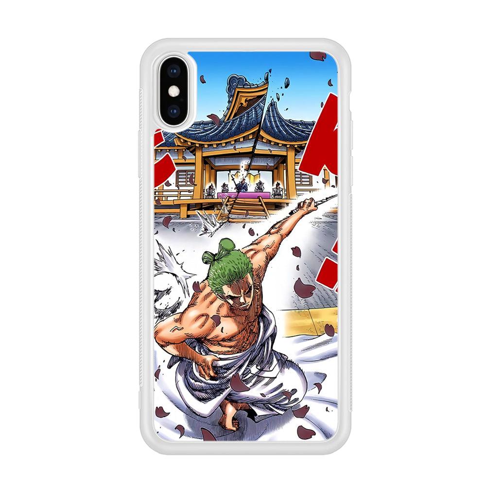 One Piece Zoro Invisible Cut iPhone Xs Max Case-Oxvistore