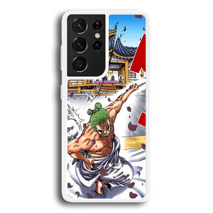 One Piece Zoro Invisible Cut Samsung Galaxy S21 Ultra Case-Oxvistore