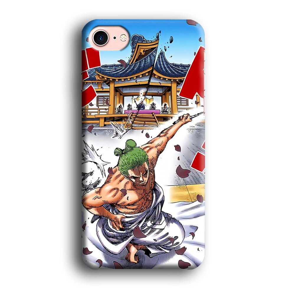 One Piece Zoro Invisible Cut iPhone 8 Case-Oxvistore