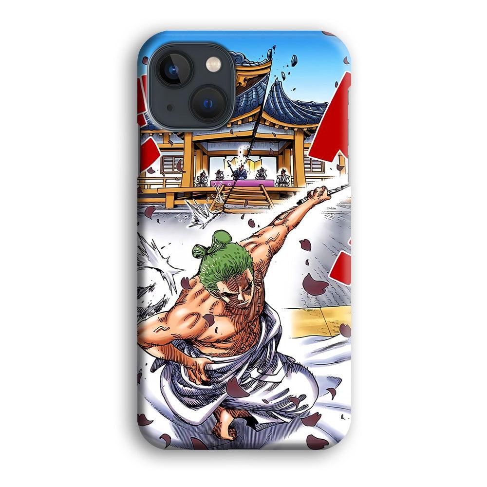 One Piece Zoro Invisible Cut iPhone 15 Plus Case-Oxvistore