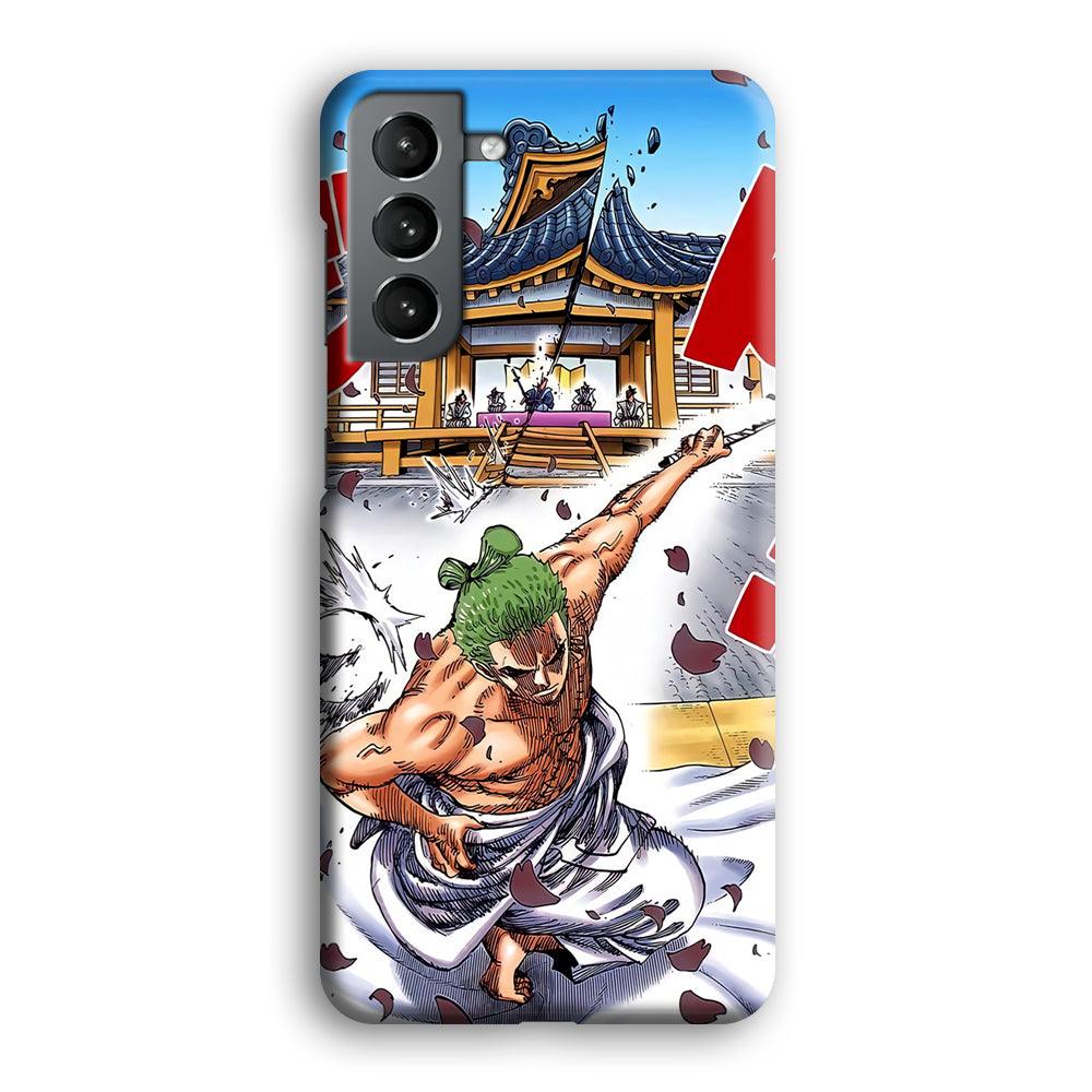 One Piece Zoro Invisible Cut Samsung Galaxy S21 Plus Case-Oxvistore