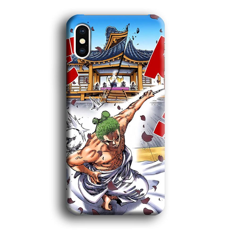 One Piece Zoro Invisible Cut iPhone Xs Max Case-Oxvistore