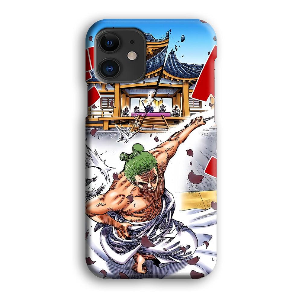 One Piece Zoro Invisible Cut iPhone 12 Case-Oxvistore