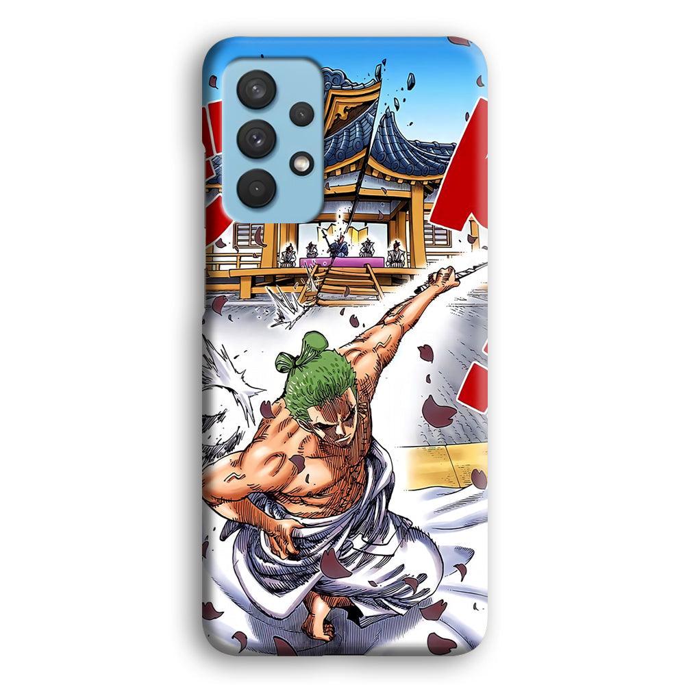 One Piece Zoro Invisible Cut Samsung Galaxy A32 Case-Oxvistore