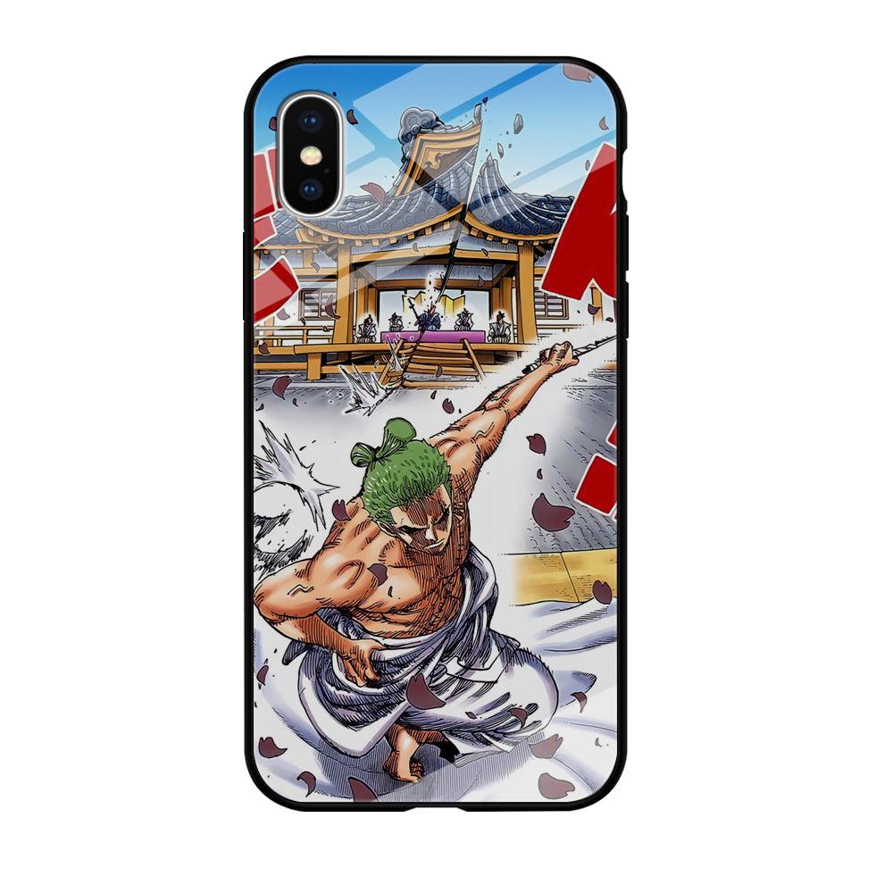 One Piece Zoro Invisible Cut iPhone Xs Max Case-Oxvistore