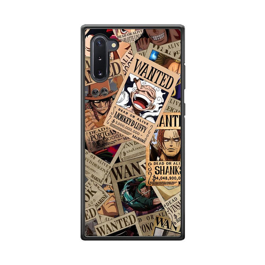 One Piece a New Era has Come Samsung Galaxy Note 10 Case-Rubber Black (2D Case)-Oxvistore