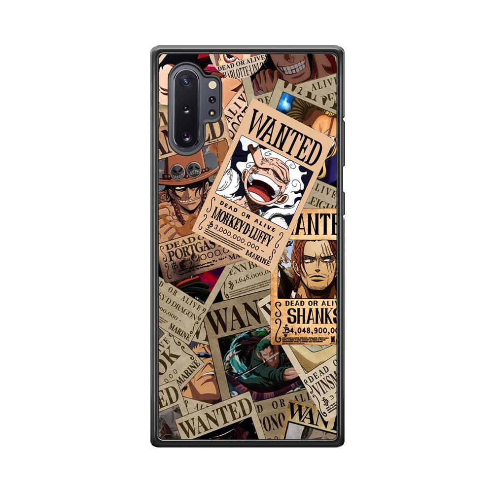 One Piece a New Era has Come Samsung Galaxy Note 10 Plus Case-Rubber Black (2D Case)-Oxvistore