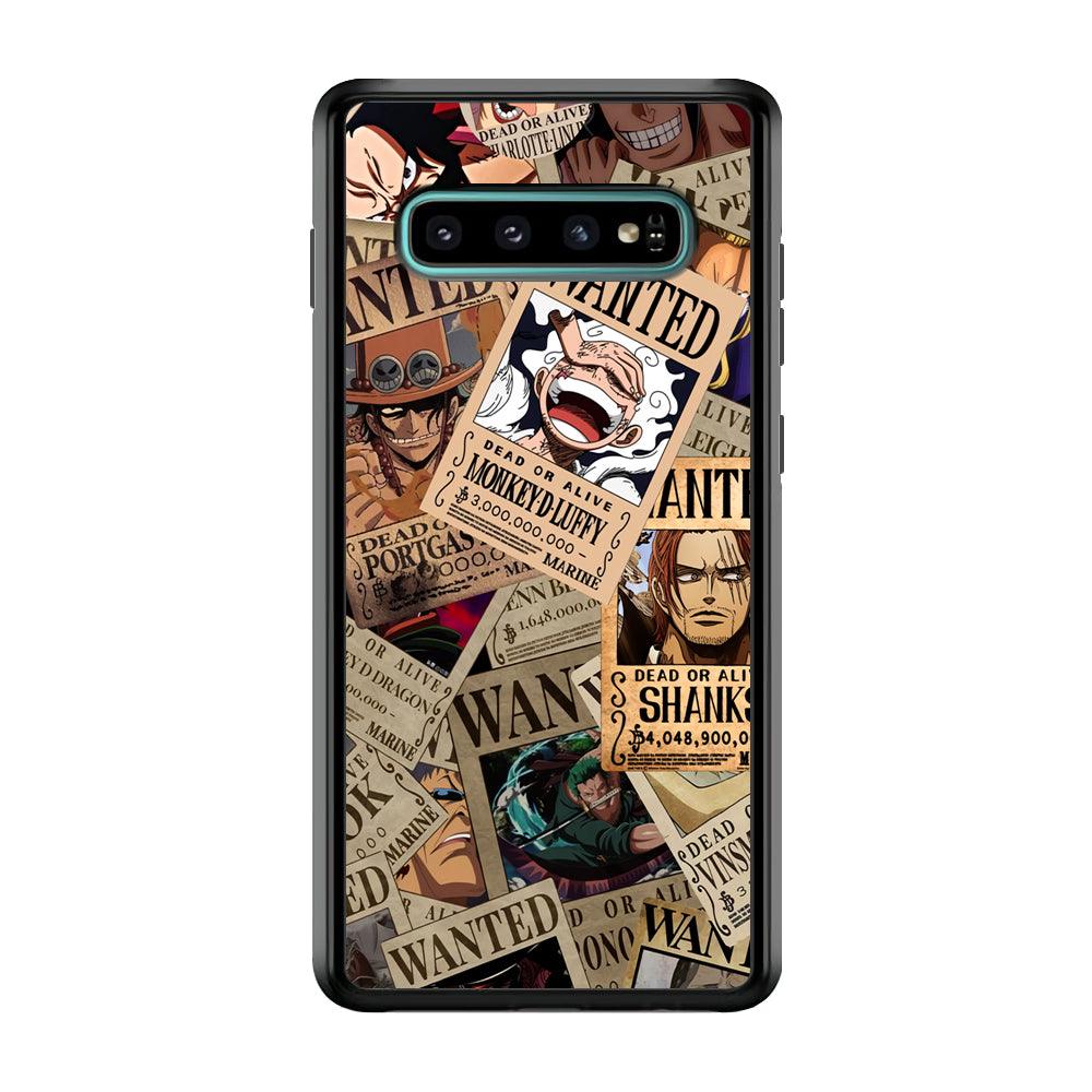 One Piece a New Era has Come Samsung Galaxy S10 Case-Rubber Black (2D Case)-Oxvistore