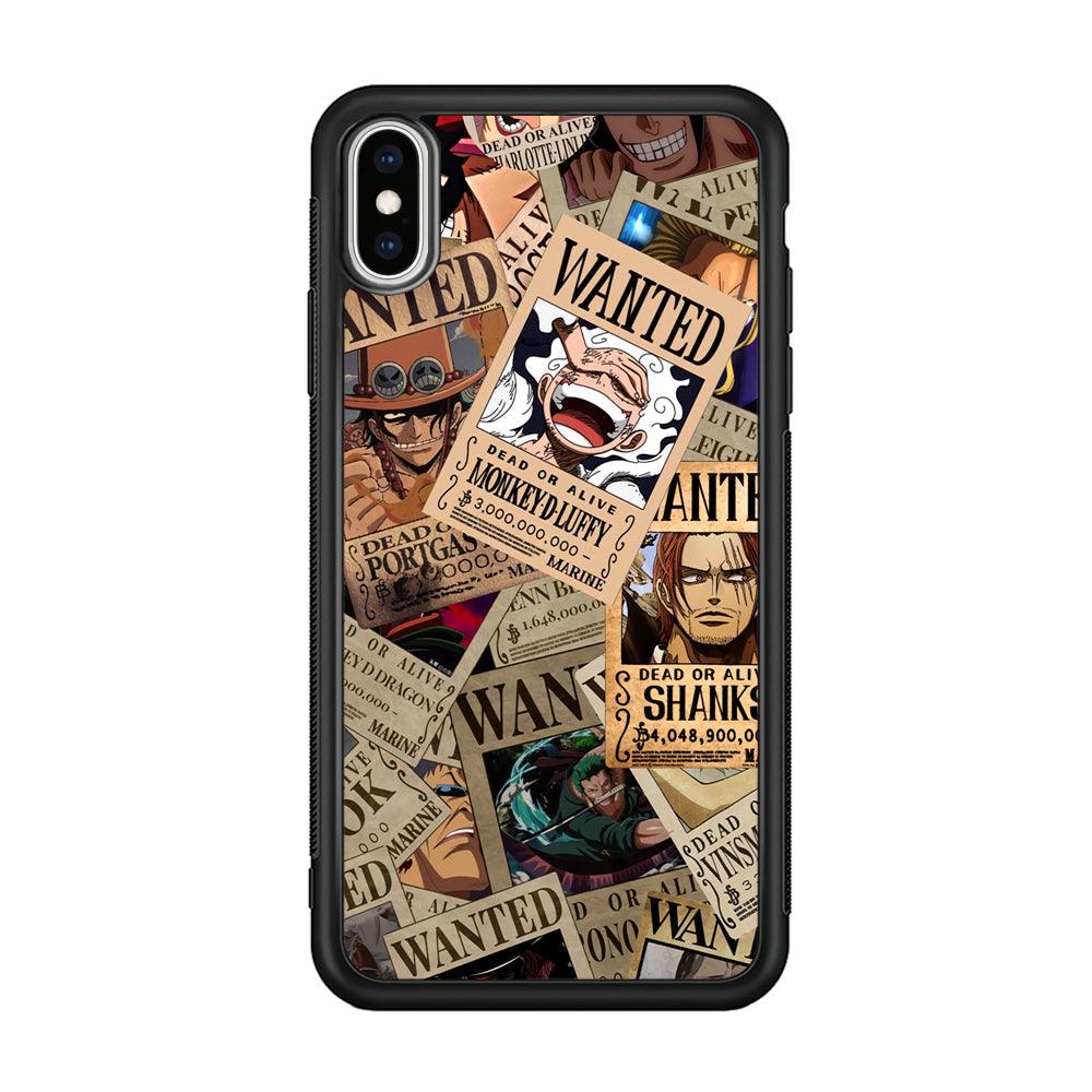 One Piece a New Era has Come iPhone XS Case-Rubber Black (2D Case)-Oxvistore