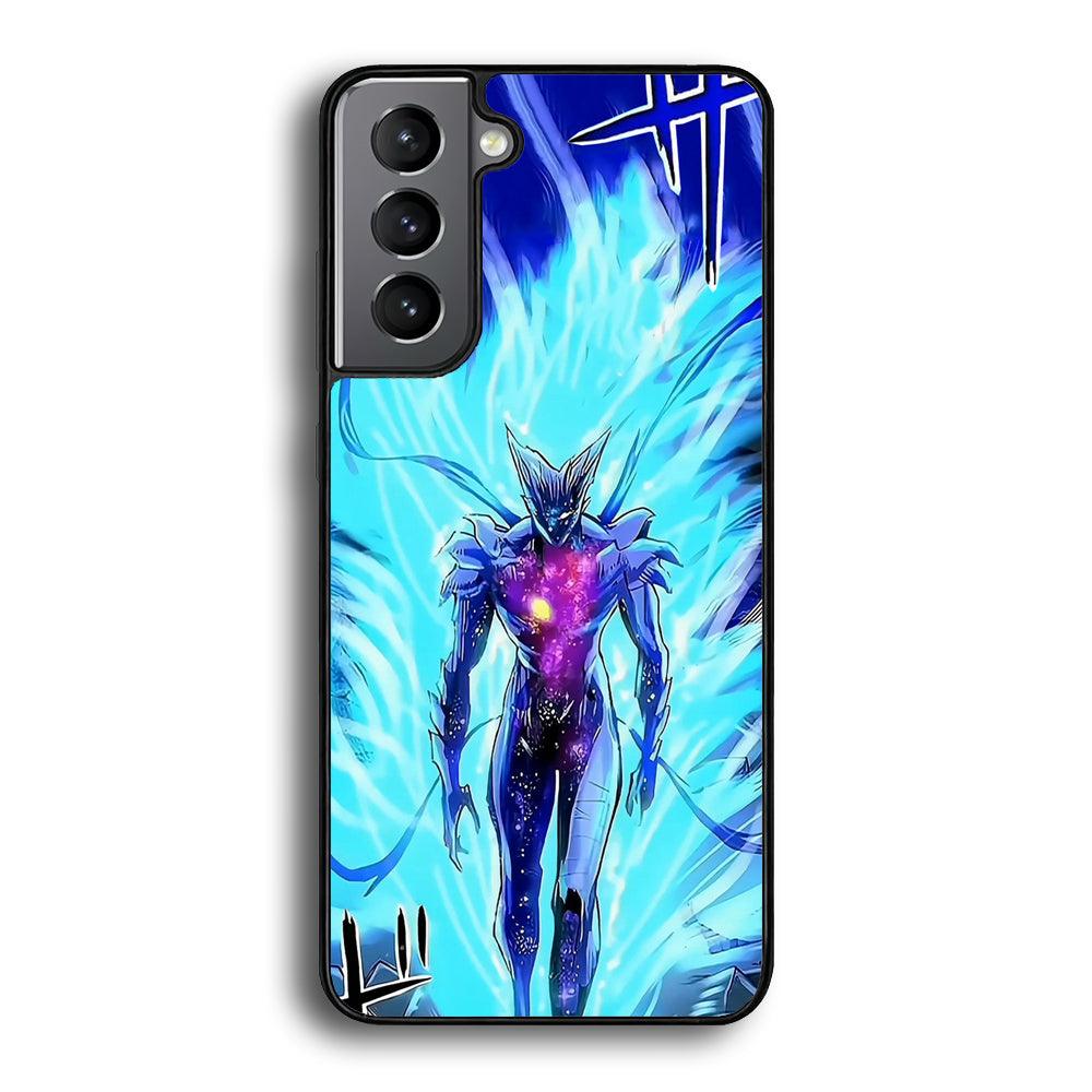 One Punch Man Cosmic Garou Show Samsung Galaxy S22 Plus Case-Rubber Black (2D Case)-Oxvistore