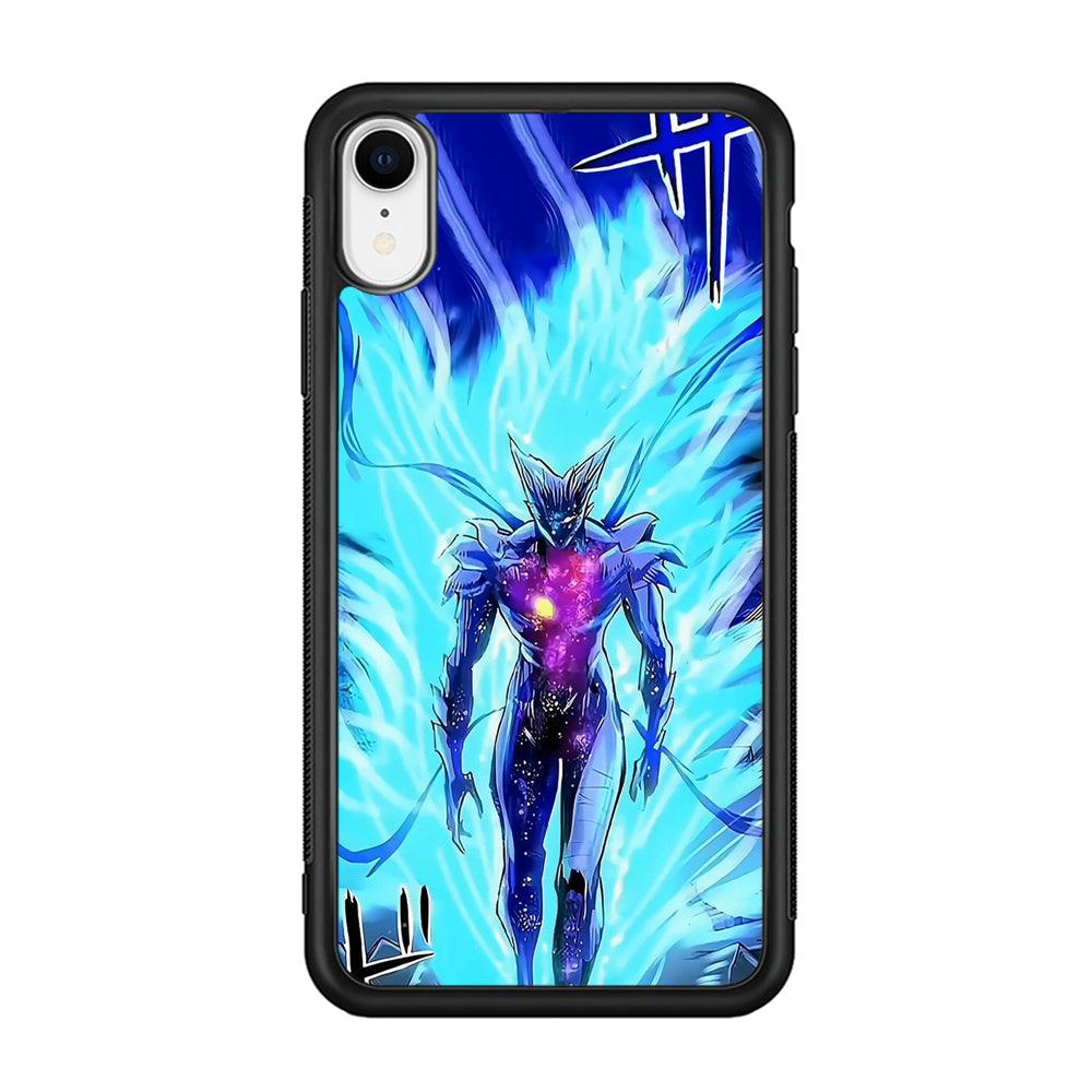 One Punch Man Cosmic Garou Show iPhone XR Case-Rubber Black (2D Case)-Oxvistore