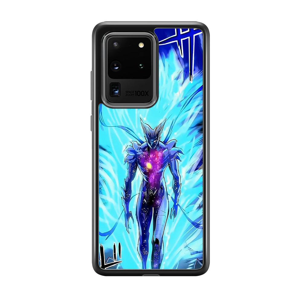 One Punch Man Cosmic Garou Show Samsung Galaxy S20 Ultra Case-Rubber Black (2D Case)-Oxvistore