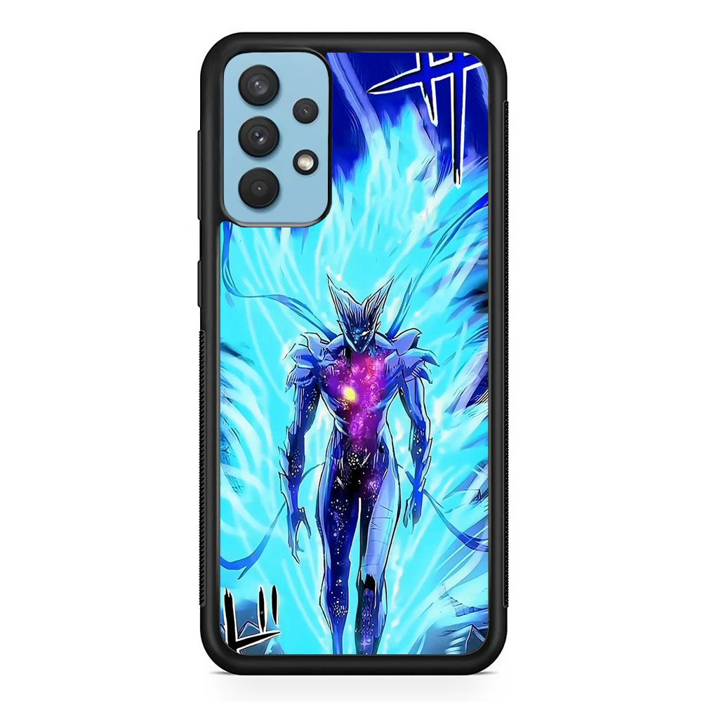 One Punch Man Cosmic Garou Show Samsung Galaxy A32 Case-Rubber Black (2D Case)-Oxvistore