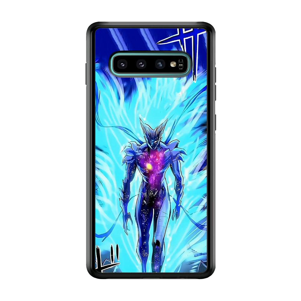 One Punch Man Cosmic Garou Show Samsung Galaxy S10 Case-Rubber Black (2D Case)-Oxvistore