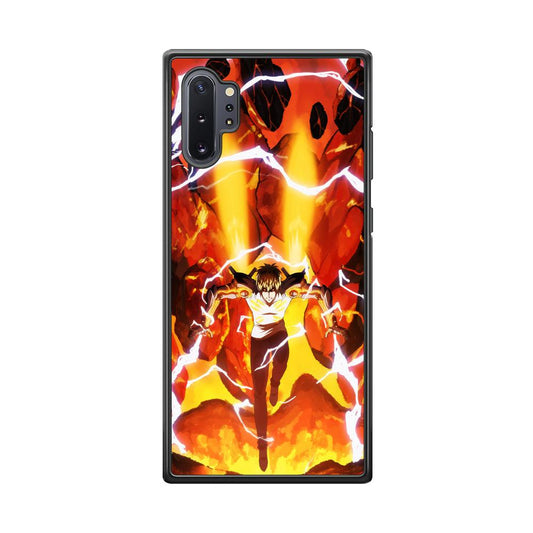 One Punch Man Genos Red Flaming Soil Samsung Galaxy Note 10 Plus Case-Oxvistore