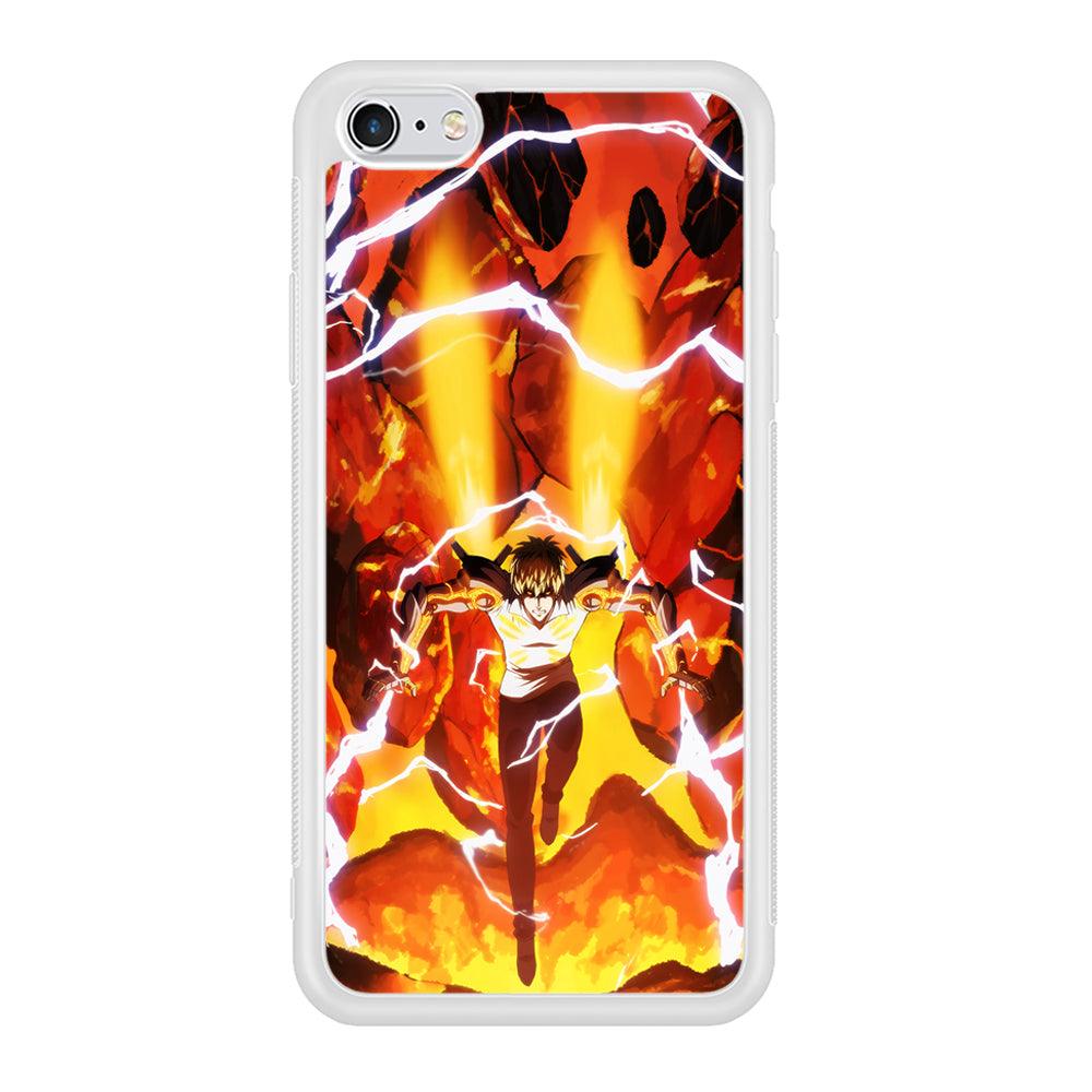 One Punch Man Genos Red Flaming Soil iPhone 6 | 6s Case-Oxvistore