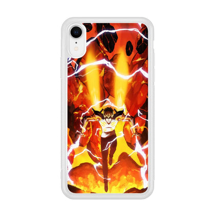 One Punch Man Genos Red Flaming Soil iPhone XR Case-Oxvistore