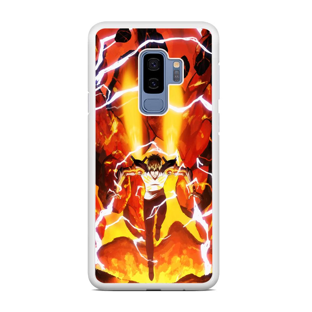 One Punch Man Genos Red Flaming Soil Samsung Galaxy S9 Plus Case-Oxvistore