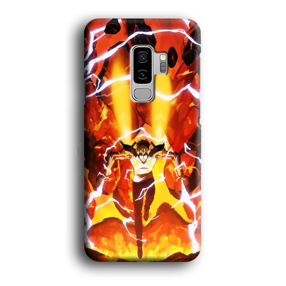 One Punch Man Genos Red Flaming Soil Samsung Galaxy S9 Plus Case-Oxvistore