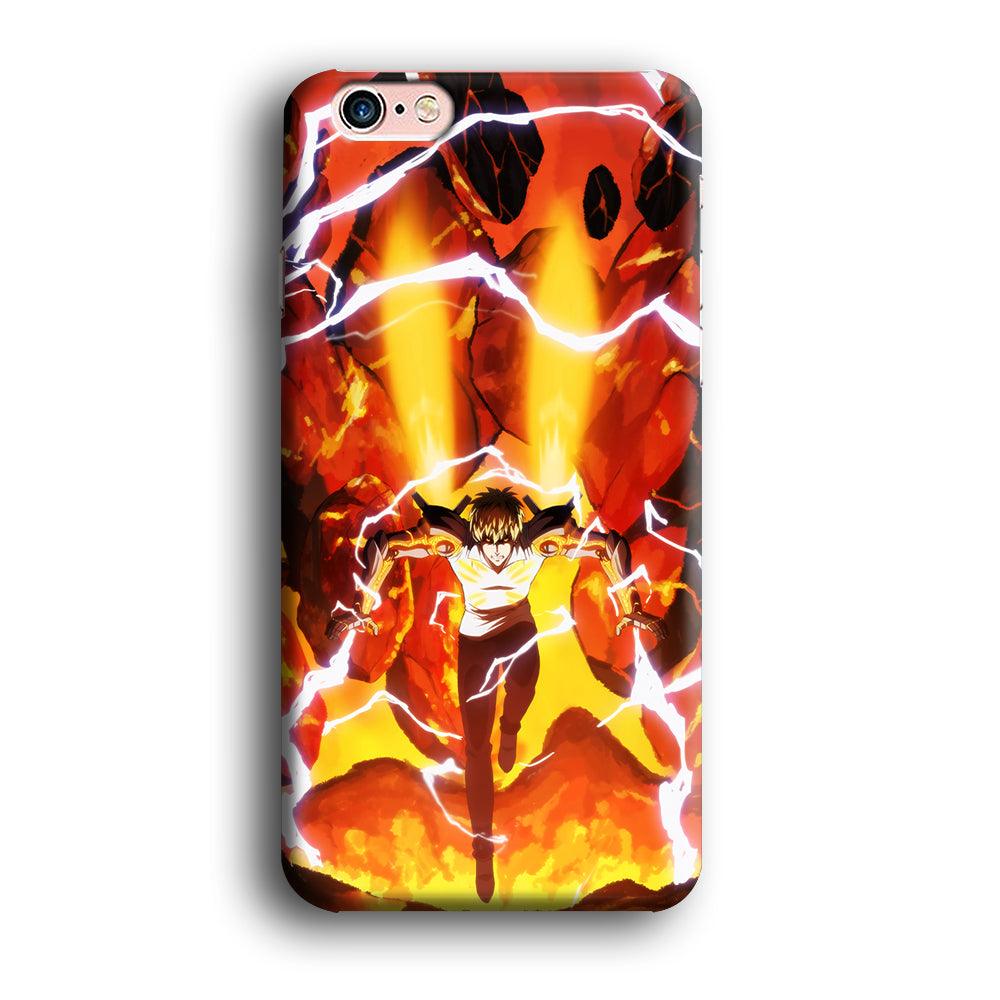 One Punch Man Genos Red Flaming Soil iPhone 6 | 6s Case-Oxvistore